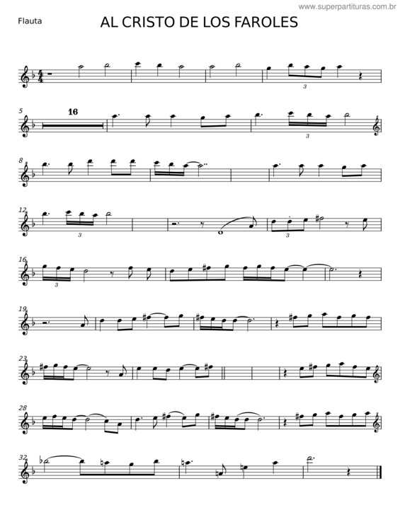 Partitura da música Al Cristo De Los Faroles v.2
