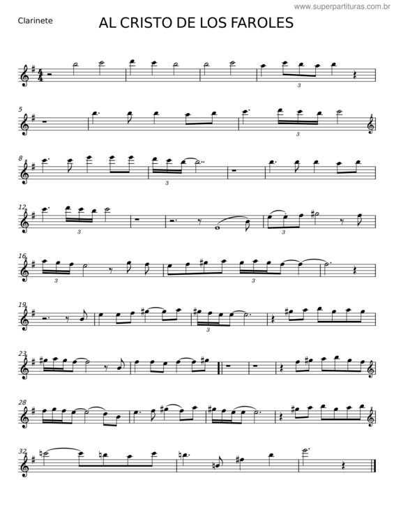 Partitura da música Al Cristo De Los Faroles