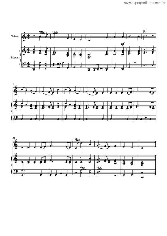 Partitura da música Al Mundo Paz v.9