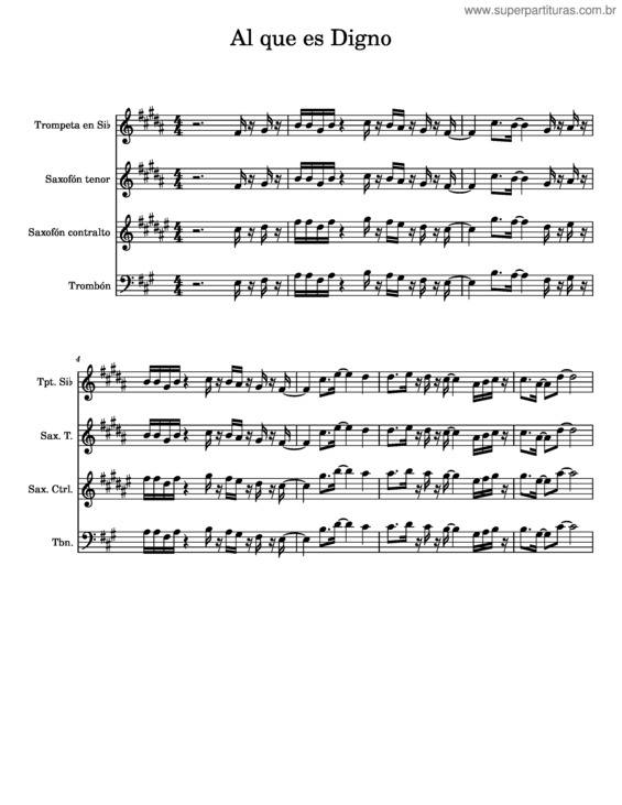 Partitura da música Al Que Es Digno – Marcos Witt