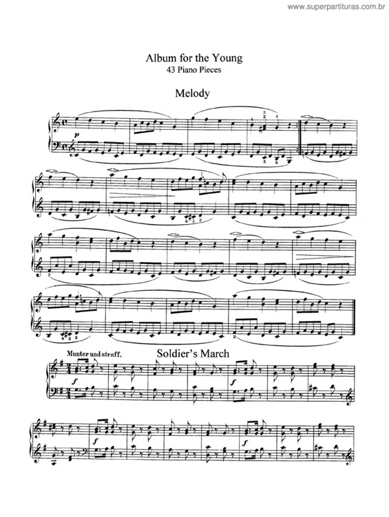 Partitura da música Album for the Young