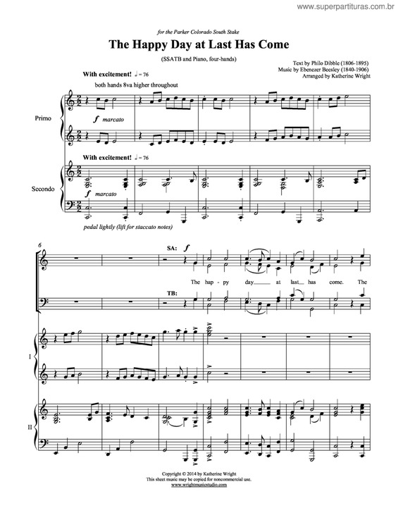 Partitura da música Alegre Dia