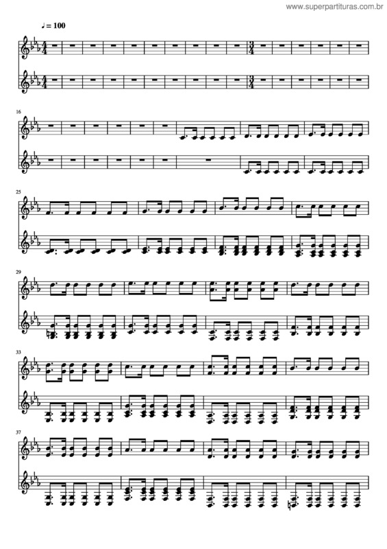Partitura da música Aleluia! Cristo Está Vivo