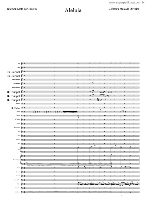 Partitura da música Aleluia v.40