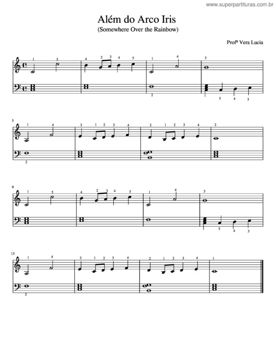 Partitura da música Além Do Arco Iris v.13