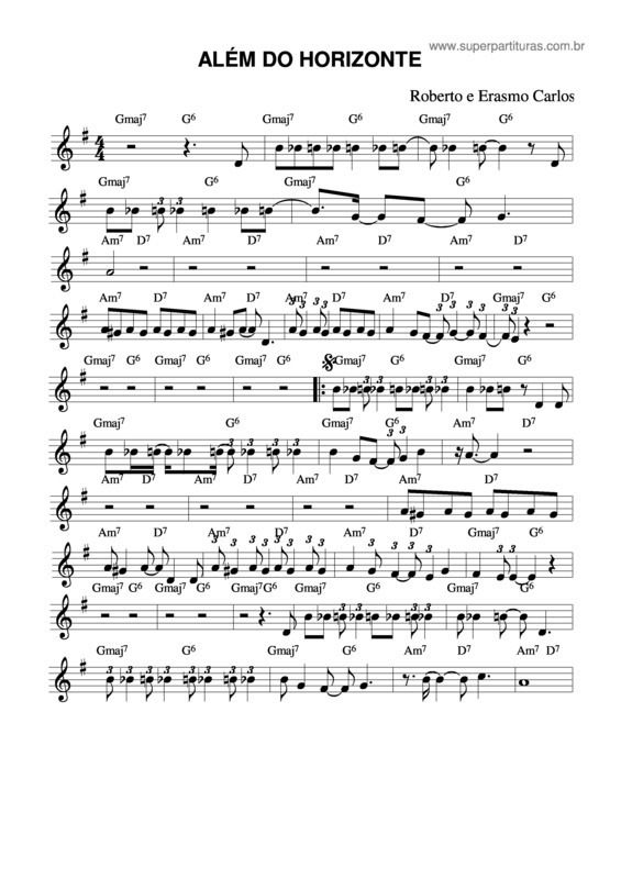 Partitura da música Além Do Horizonte v.8