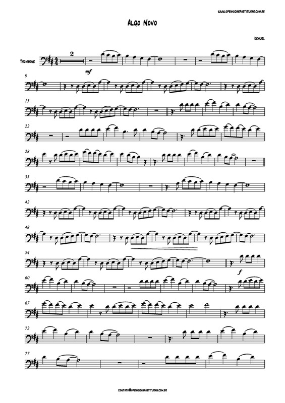 Partitura da música Algo Novo v.2