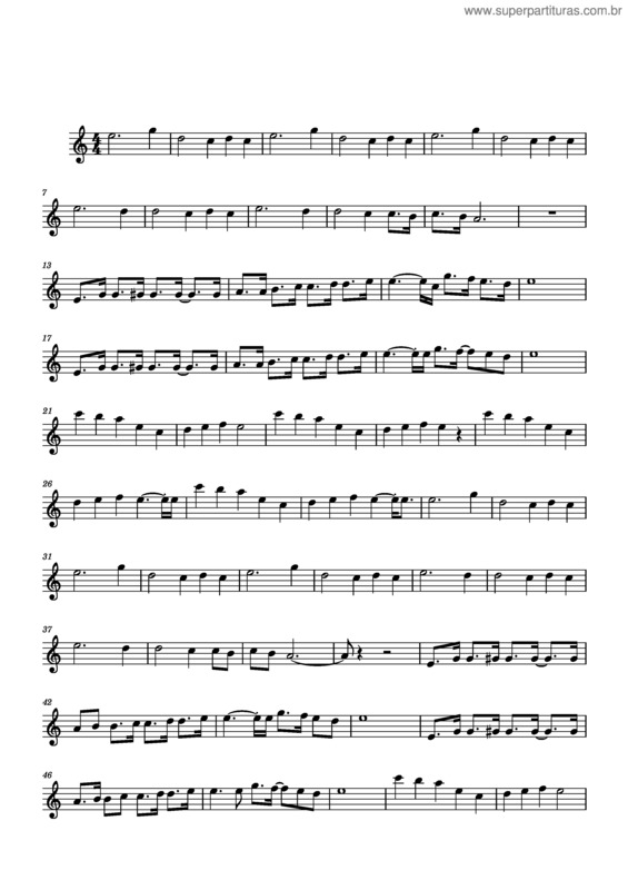 Partitura da música Aliança – Tribalistas v.3