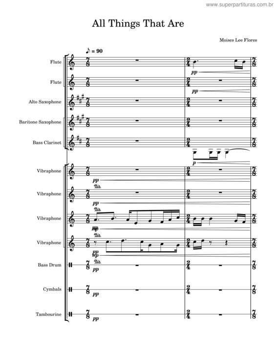 Partitura da música All Things That Are