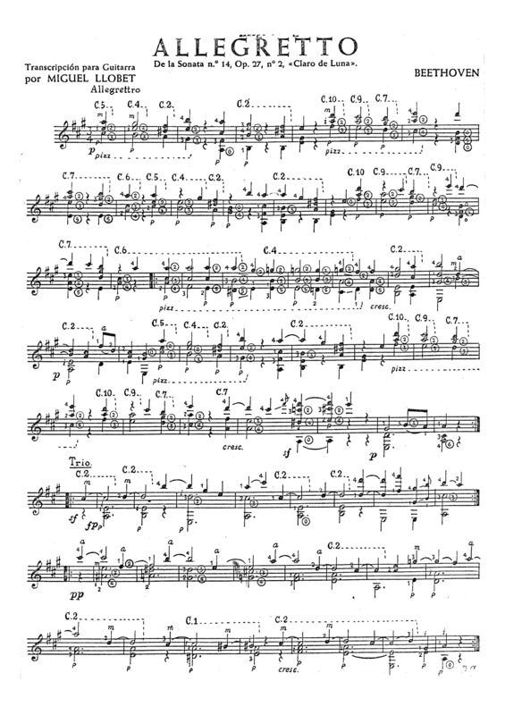 Partitura da música Allegretto v.3