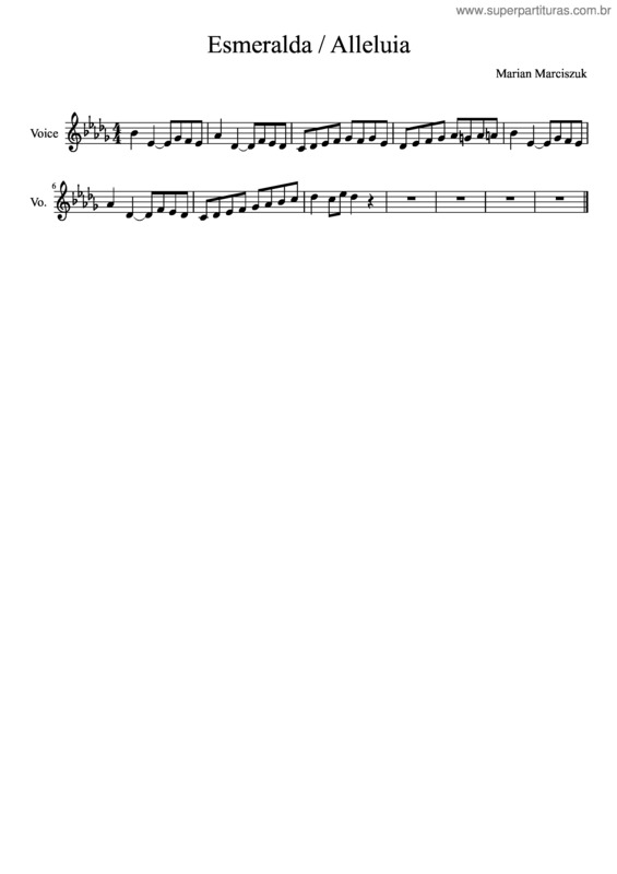 Partitura da música Alleluia v.4