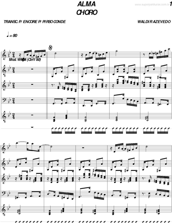 Partitura da música Alma v.2