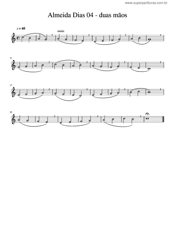 Partitura da música Almeida Dias 04