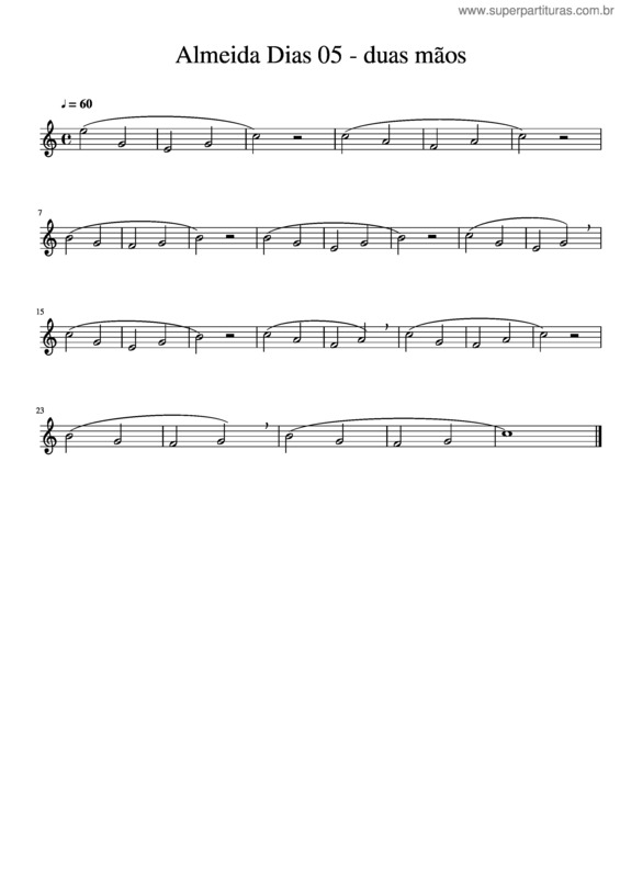 Partitura da música Almeida Dias 05