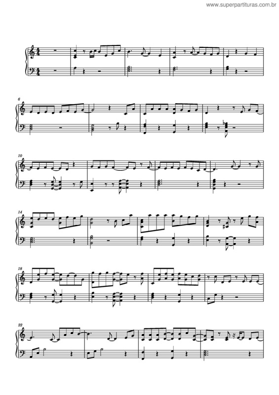 Partitura da música Aloha v.4