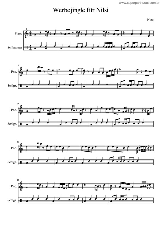Partitura da música Aloha