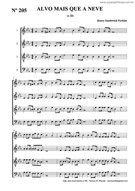 Partitura da música Alvo Mais Que A Neve v.8