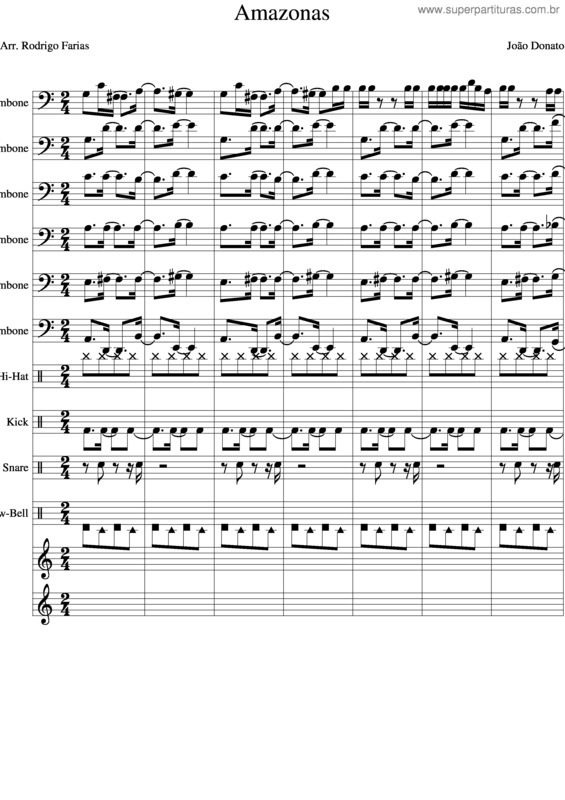 Partitura da música Amazonas v.3