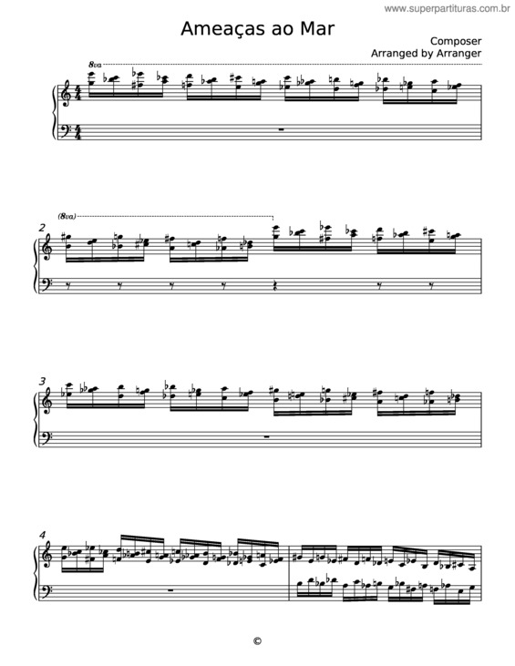 Partitura da música Ameaças Ao Mar – Ancora Perigosa