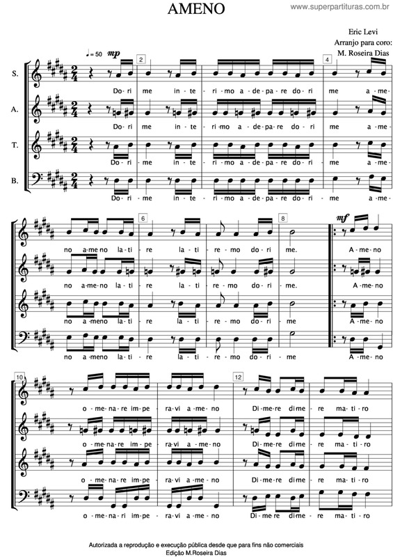 Partitura da música Ameno v.3