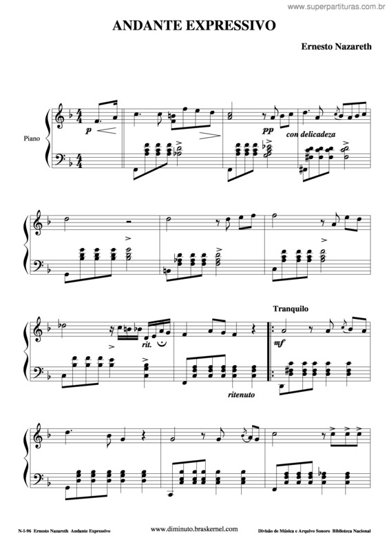 Partitura da música Ameno v.4