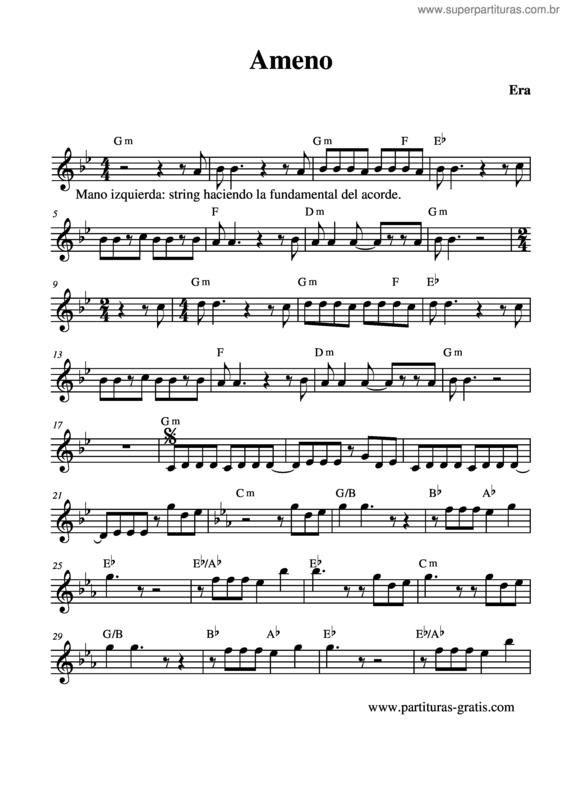 Partitura da música Ameno v.5