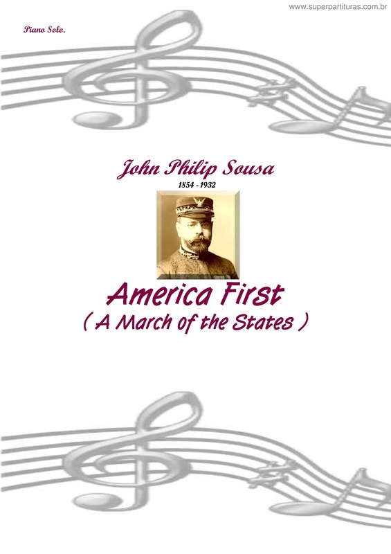 Partitura da música America First