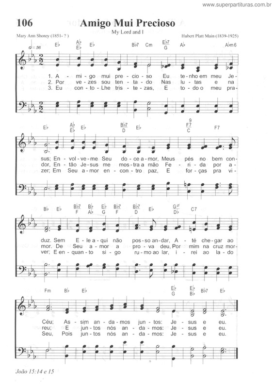 Partitura da música Amigo Mui Precioso