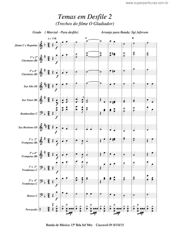 Partitura da música Amigos Para Sempre v.3