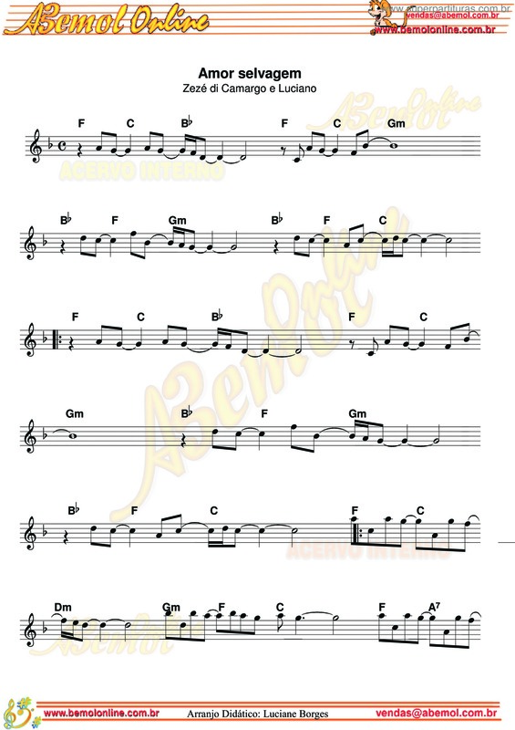 Wando - Fogo E Paixão - Sheet Music For Clarinet (Bb)