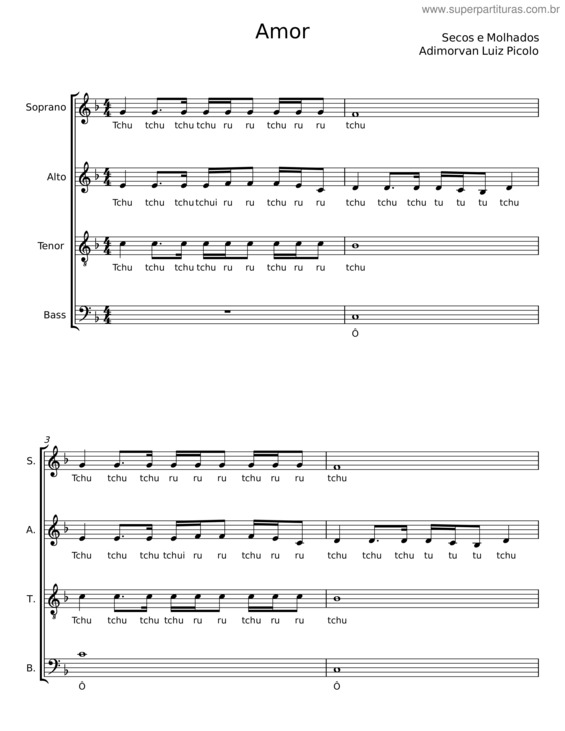 Partitura da música Amor v.17
