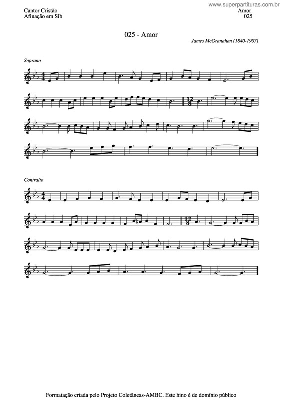 Partitura da música Amor v.7