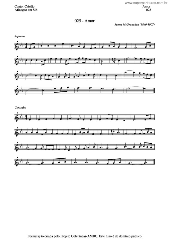 Partitura da música Amor v.7