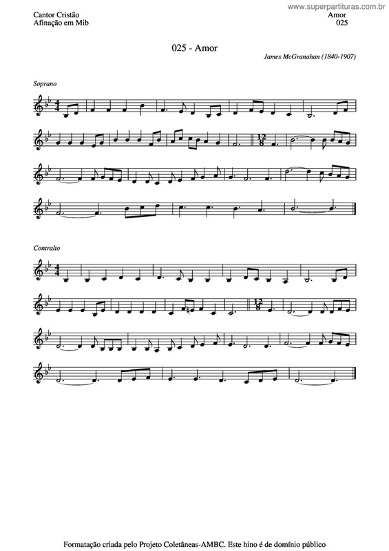 Partitura da música Amor v.9