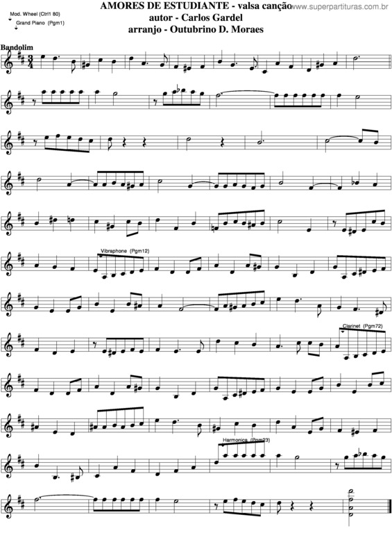 Partitura da música Amores De Estudiante v.2