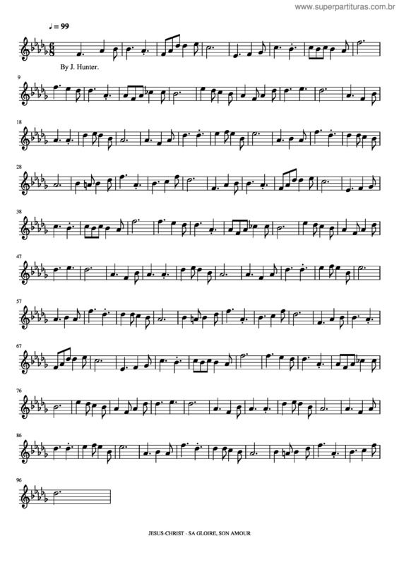 Partitura da música Amour Sublime