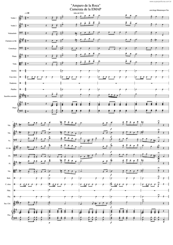 Partitura da música Amparo De La Roca