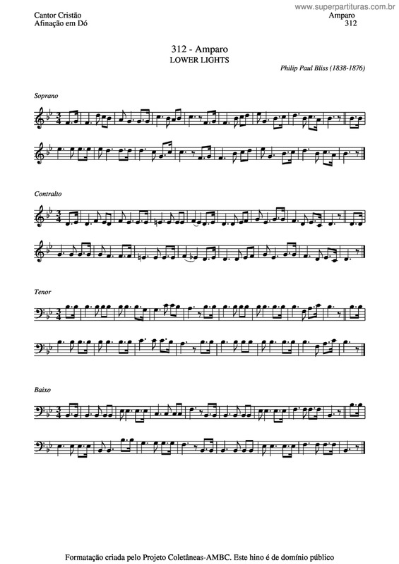 Partitura da música Amparo v.2