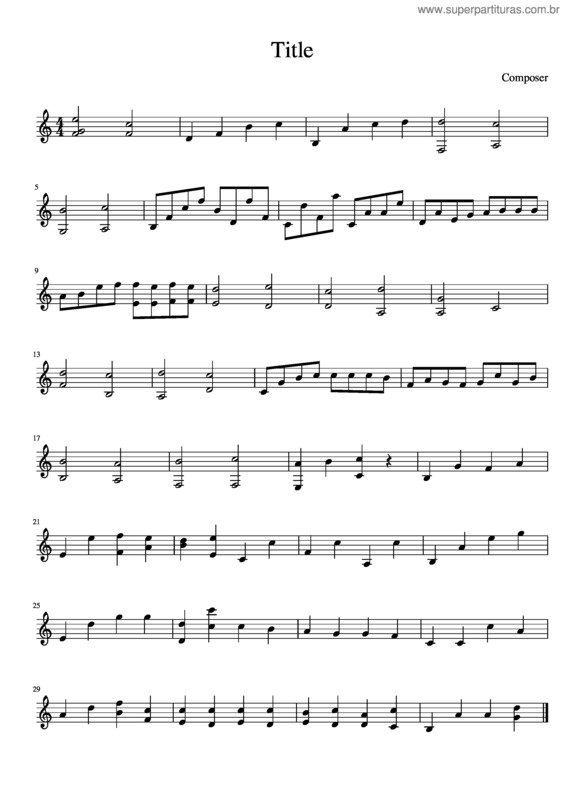 Partitura da música Amre Infinito v.2