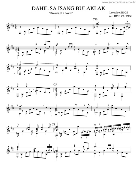 Partitura da música Anbinh4U