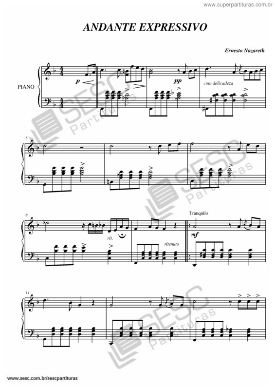 Partitura da música Andante expressivo v.2