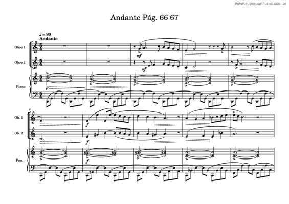 Partitura da música Andante_Pág._66_67 Voz 2