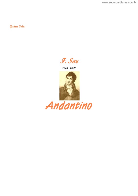 Partitura da música Andantino v.2