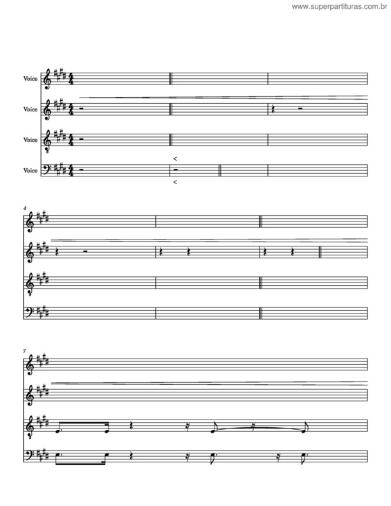 Partitura da música Andar Com Fé v.3