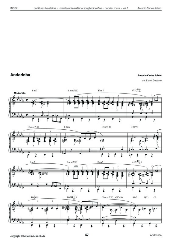 Partitura da música Andorinha v.6