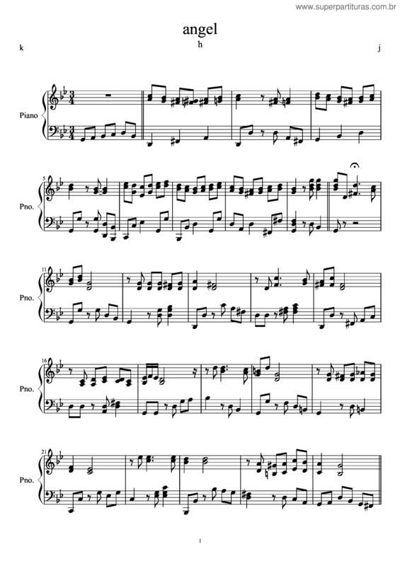 Partitura da música Angel De Luz v.2