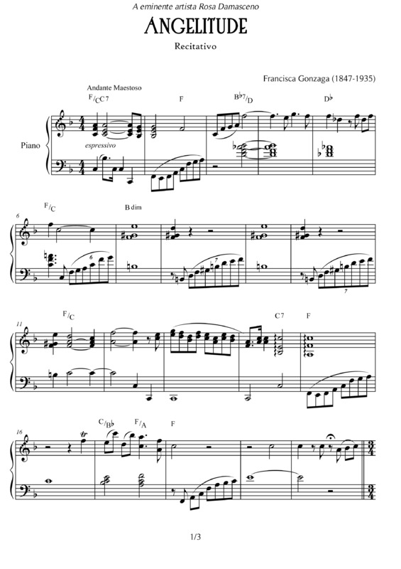 Partitura da música Angelitude v.2