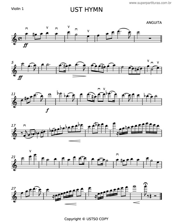 Partitura da música Anguita
