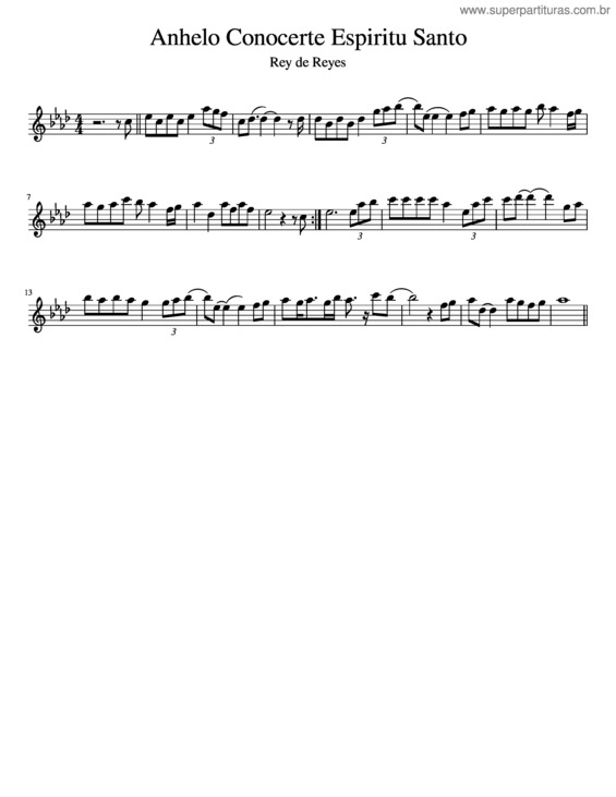Partitura da música Anhelo Conocserte Espiritu Santo