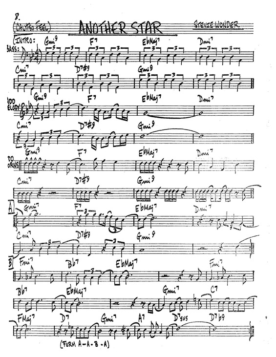 Partitura da música Another Star v.3